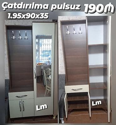 Dəhliz dolabı təmiz laminatla 📌 Qiymət : 190₼