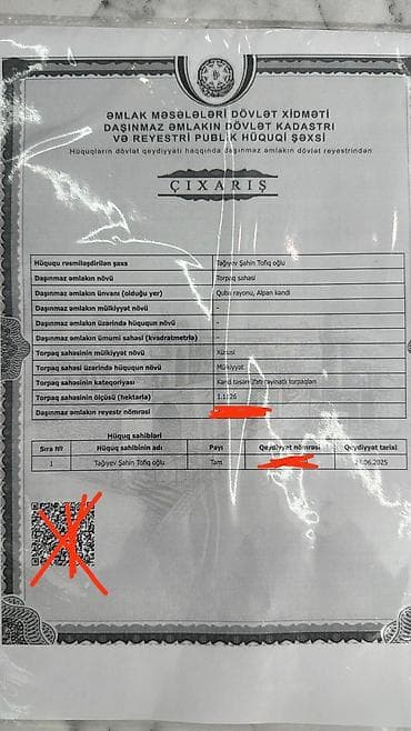 badamdar torpaq satışı: 132 sot, Kənd təsərrüfatı, Kupça (Çıxarış) — 2