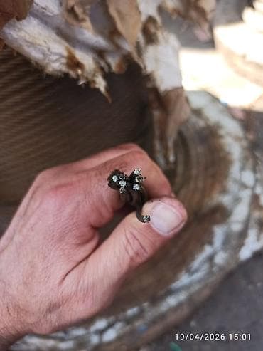 120 гидравличечесий углообжимной пресс для соединен: Lift troslarl 6.10.12 mm ölçüdə. Polad tros (polad halat) rulonlarla — 2