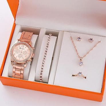 Zərgərlik əşyaları: Yeni, Klassik Saat dəsti, rəng - Qızılı — 5