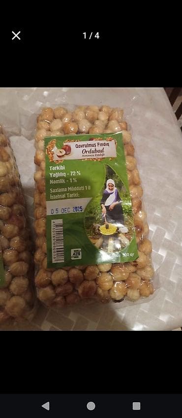Ləpələr: Məhsul: Qovrulmuş fındıq – Ordubad (Nanamın Fındığı) - Qablaşdırma — 4