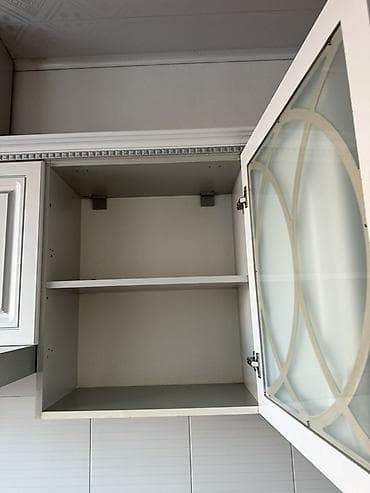 turk sobası: Klassik dizaynlı mətbəx mebeli dəsti - Rəng: açıq krem/boz tonlarda — 9