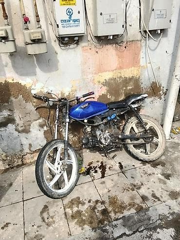 moon moped ehtiyat hisseleri: Moped/motorsiklet karkası və ehtiyat hissələri - Rəng: mavi benzin — 2