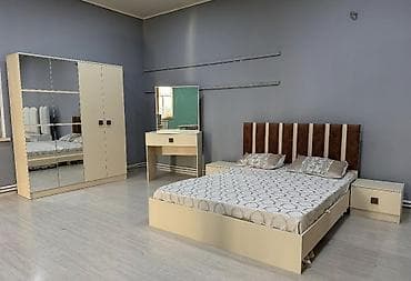 divar skafi: İkinəfərlik çarpayı, Dolab, Termo, 2 tumba, Azərbaycan, Yeni — 1