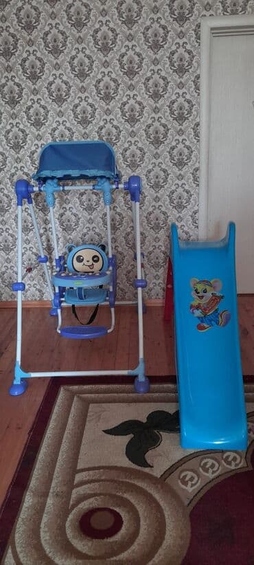 uşaq yelənçəyi: Oturacaq-yelləncək, Zontikli, Metal — 3