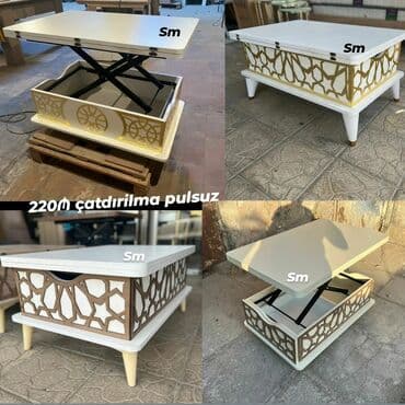 стол трансформер баку: *Transformers masalar* hazır elde Ölçü bağlı60/90 sm Açılan zaman — 3