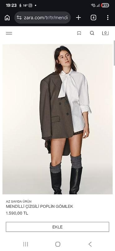 polu tange: Zara super model koynek !teze!etiketli!satilma sebebi mene boyukdur.L — 1