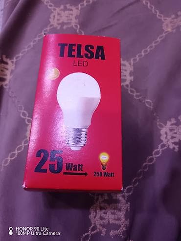 LED lampalar: Telsa LED lampalar - Güc variantları: 10 Watt və 25 Watt - E27 vintli — 1