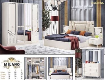 Шкафы: Двуспальная кровать, Шкаф, Трюмо, 2 тумбы, Новый — 1