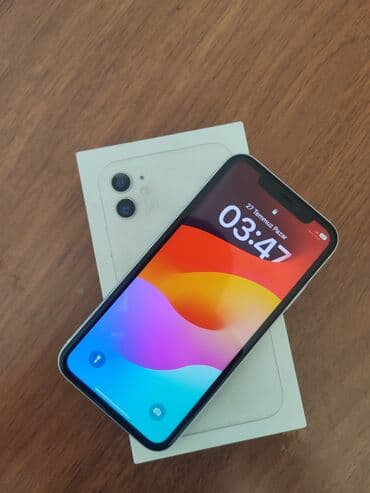 aple 11: IPhone 11, 64 ГБ, White Titanium, Отпечаток пальца, Face ID, С документами — 1