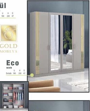 hesenoglu mebel fabriki: Eco Nermin paltar dolabı Fabrik istehsalı mebellərin topdan qiymətlə — 1