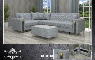 Спальные гарнитуры: Угловой диван, Новый, Раскладной, С подъемным механизмом, Ткань, Бесплатная доставка в черте города — 1