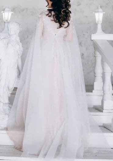 вечернее платье шифоновый: Zərif və eleqant görünüşə sahib, yüngül parçadan tikilmiş gəlinlik — 3