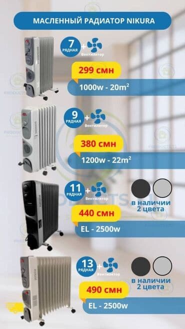 istilik radiatorları: Yağ radiatoru, Nikai — 5