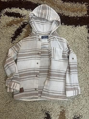 hind geyimi: Marka: Lemon Model: Kapüşonlu düyməli köynək/hoodie - Rəng: krem və — 1