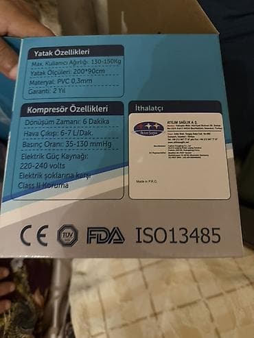 masaj kuşetka: FREELY Havalı Eskar Yatağı Sistemi (Anti-bedsore, Anti-decubitus) - — 2