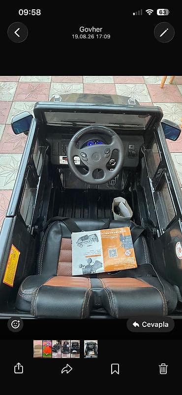 don sekilleri: Uşaq üçün elektrikli minik maşını – qara rəng, krossover/SUV tərzində — 2