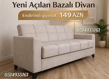 Divanlar: Di̇van-kravat, Yeni, Açılan, Bazalı, Parça, Rayonlara çatdırılma — 1