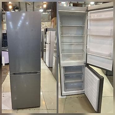 hisense soyuducu: Aşağıdan donduruculu, paslanmayan polad rəngli iki qapılı soyuducu — 1