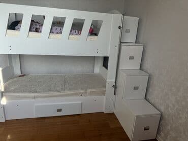 Oğlan və qız üçün, Çarpayı, Matras ilə, Siyirməli, MDF