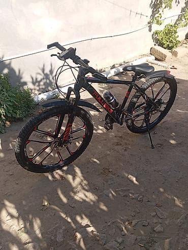 Dağ velosipedi – Full Bike brendi, qara-qırmızı dizayn Xüsusiyyətlər — 1