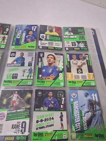 tar: Panini Top Class futbol kolleksiya kartları – albom səhifələrində — 4