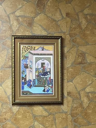 CD, DVD disklər və kassetlər: Məhsul: Şərq miniatür üslubunda çərçivəli dekorativ tablo dəsti — 10