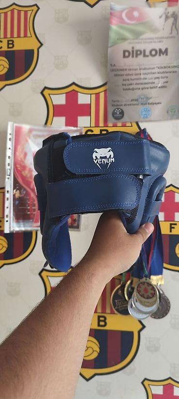 boks torbası: Venum boks/kikboksinq başlıq - Rəng: mavi - Material: möhkəm sintetik — 1