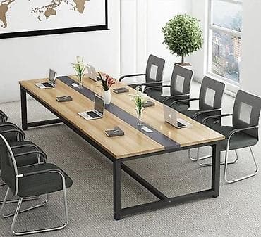 konfrans masası: Düz masa, Siyirməsiz, Teksturalı laminat, Zəmanətsiz, Kredit yoxdur — 1