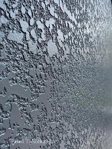 текстура фасада дома: Fasad tarsofka (dekorativ “yağış damcısı”/mozaik teksturalı) suvaq və — 3