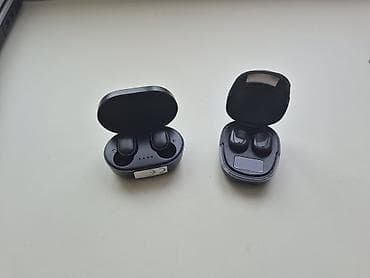bluetooth qulaqciqlar: İki ədəd simli TWS qulaqlıq dəsti - Kompakt şarj qutuları ilə — 2