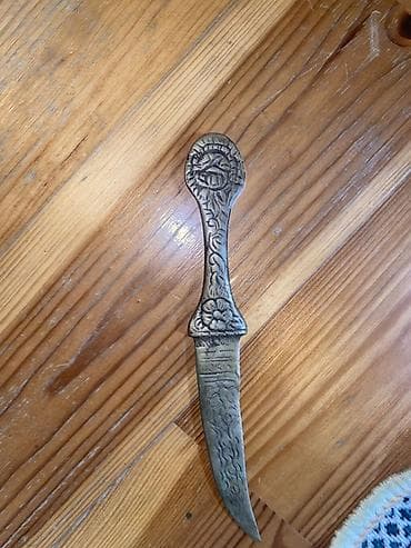 bıçaqlar: Bürünc dekorativ bıçaq - Material: bürünc (tam metal), təkparça tökmə — 1