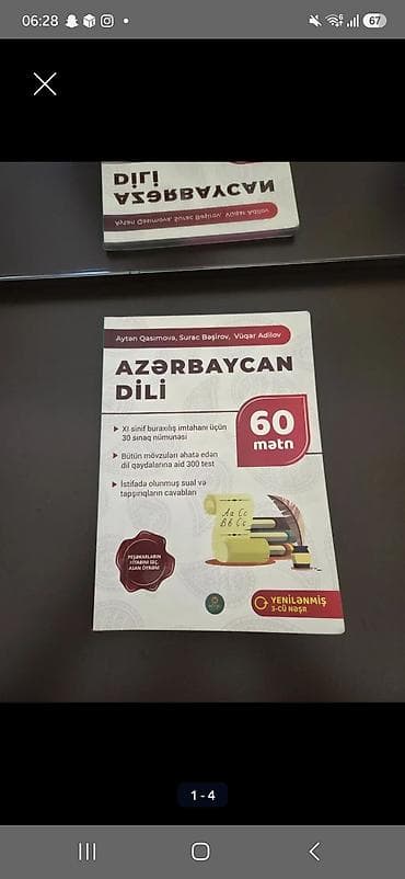 “Azerbaycan Dili – 60 mətn” hazırlıq kitabı - Müəlliflər: Ayten — 1