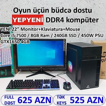 macbook pro 17: ŞOK ENDİRİM!!! QAÇIRMAYIN!!! ⭐Tək Sistem Bloku - 525 AZN ⭐KOMPLEKT — 1
