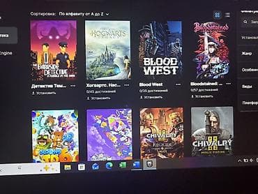 EPIC GAMES hesabında böyük oyun kitabxanası Tərkib (şəkillərdə