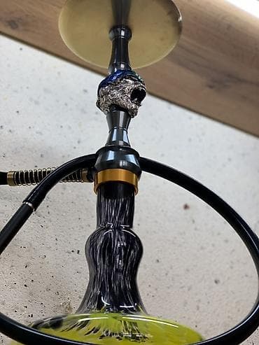 коптильный аппарат: Məhsul: Unikal dizaynlı nərgilə (metallik gövdə və dekorativ başlıq) — 3