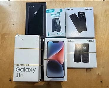 Bir neçə model mobil telefon və düyməli telefon qutulu dəstləri