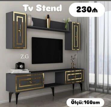 Yeni, Düz TV altlığı, Polkalı, Laminat, Türkiyə