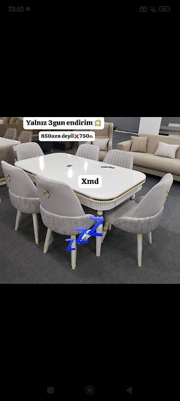 islənmis stol stul: Masa desdi — 1