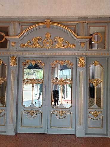 qapi avropa: Klassik dizaynlı daxili/interyer qapılar və dekorativ panel dəsti - — 5