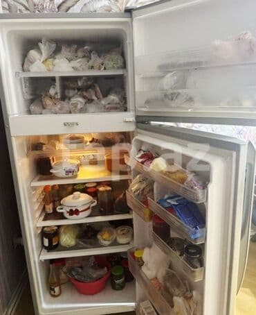 lalafo.az ev esyalari soyuducu: İşlənmiş 2 qapılı Sharp Soyuducu Satılır, rəng - Ağ, Təkərli — 2