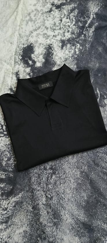 Futbolka, Versace, 2XL, rəng - Qara