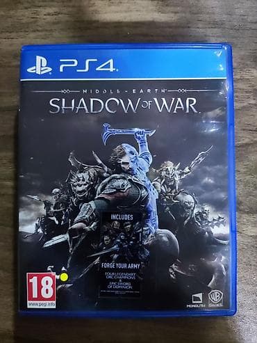 redmi note 8 kabro: PS4 oyun disk paketi 1) Shadow of war- 10 azn 2) Shadow Mordor -10 — 3