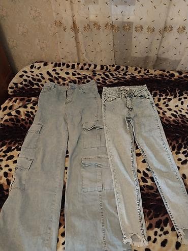 Cinslər: Geyim dəsti: açıq mavi cins şalvarlar və kapüşonlu köynək - 2 ədəd — 1