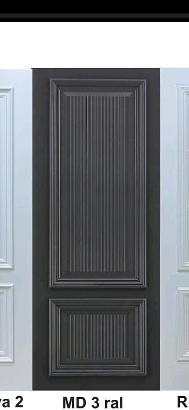 qapi celengi: Ağ rəngli şüşəli otaq qapısı - Klassik dizayn: 3x3 bölməli (cəmi 9 — 3