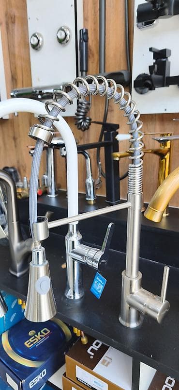 Mətbəx üçün peşəkar tipli qarışdırıcı kran - Material: paslanmayan