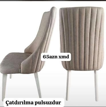 velosiped sekilleri: Mətbəx və qonaq otağı üçün klassik dizaynlı yumşaq stullar - Yüksək — 4