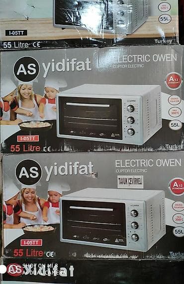 Духовки: Elektrikli Soba Yidifat 55 litrelik model Türkiyə istehsali. ✅️ Saat — 9