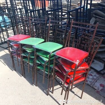 stol stul işlenmiş: Yeni, Sadə stul, Metal, Azərbaycan — 10