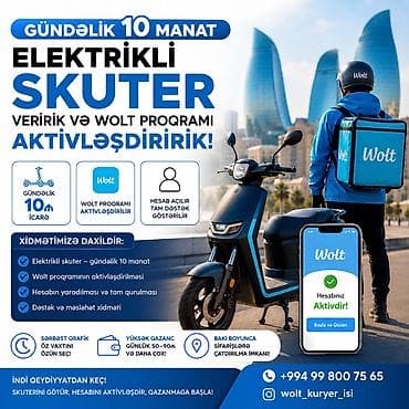 tarsovka ustası: Moto-kuryer tələb olunur, Gündəlik ödəniş, Təcrübəsiz — 1